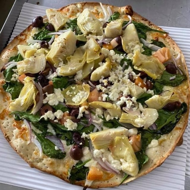 New York White Pizza.